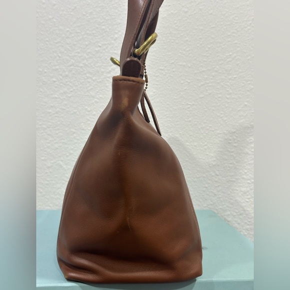 Vintage Coach British Tan Leather Waverly Tote Bag - Picture 3 of 12